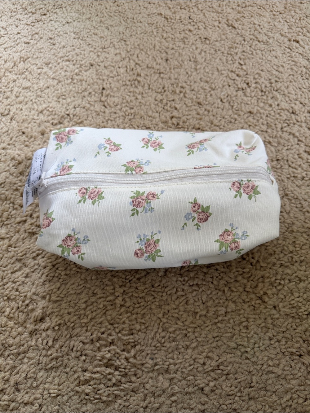 Brandy melville floral makeup bag